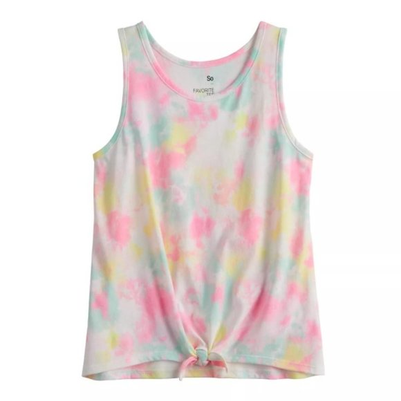SO Other - Girls XXL (18-20) Tie-Front - Tie Dye Tank Top